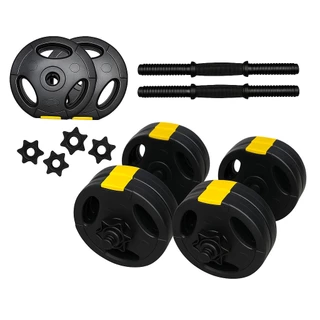 Kit Halteres Musculação Ajustável com Barra até 30kg Bonafit – Segurança Para Treino em Casa, Peso V
