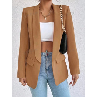 Blazer Max Alfaiataria novidade Feminino Alongado Casaco Social