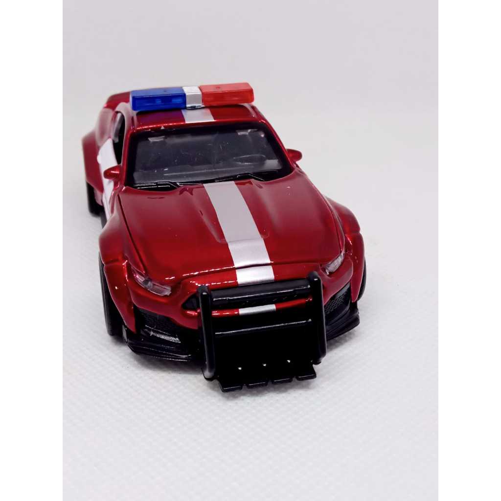 Miniatura Mustang GT500 Police (NÃO ABRE AS PORTAS)1:36 metal Diecast colecionável
