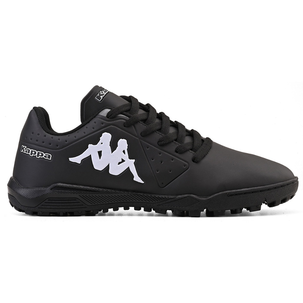 Chuteira Kappa Sorano II Infantil Masculina Original Society Preto Grafite Leve Macia - Sports & Outdoors