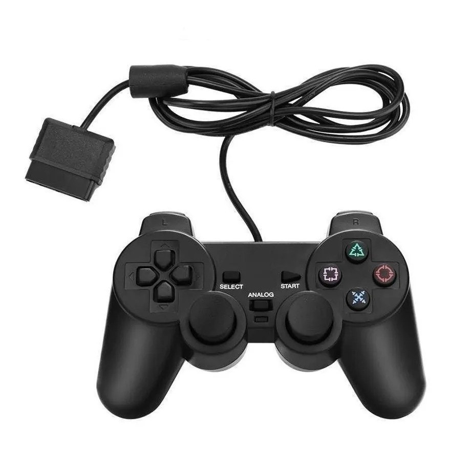 Controle Joystick Compativel Para Ps2 Analógico Com Vibração