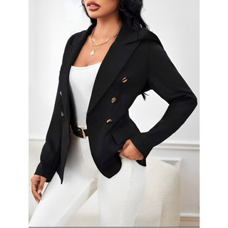 Blazer Alfaiataria Acinturado Casaco Social