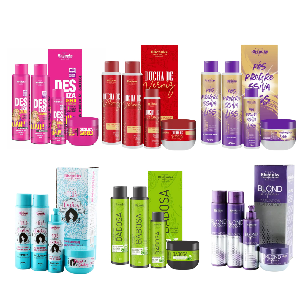 Kit 12 Produtos Rhenunks – Cuidados e Beleza Completa p/ Você ou Revenda Economia Atacado
