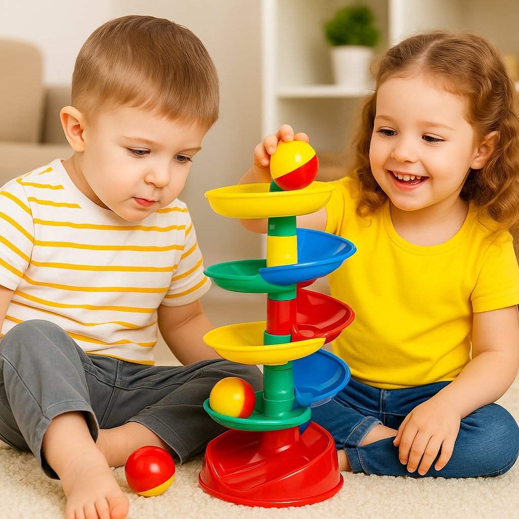 Brinquedo Interativo e Educativo Rola Bola Dismat Auxilia no Desenvolvimento Infantil