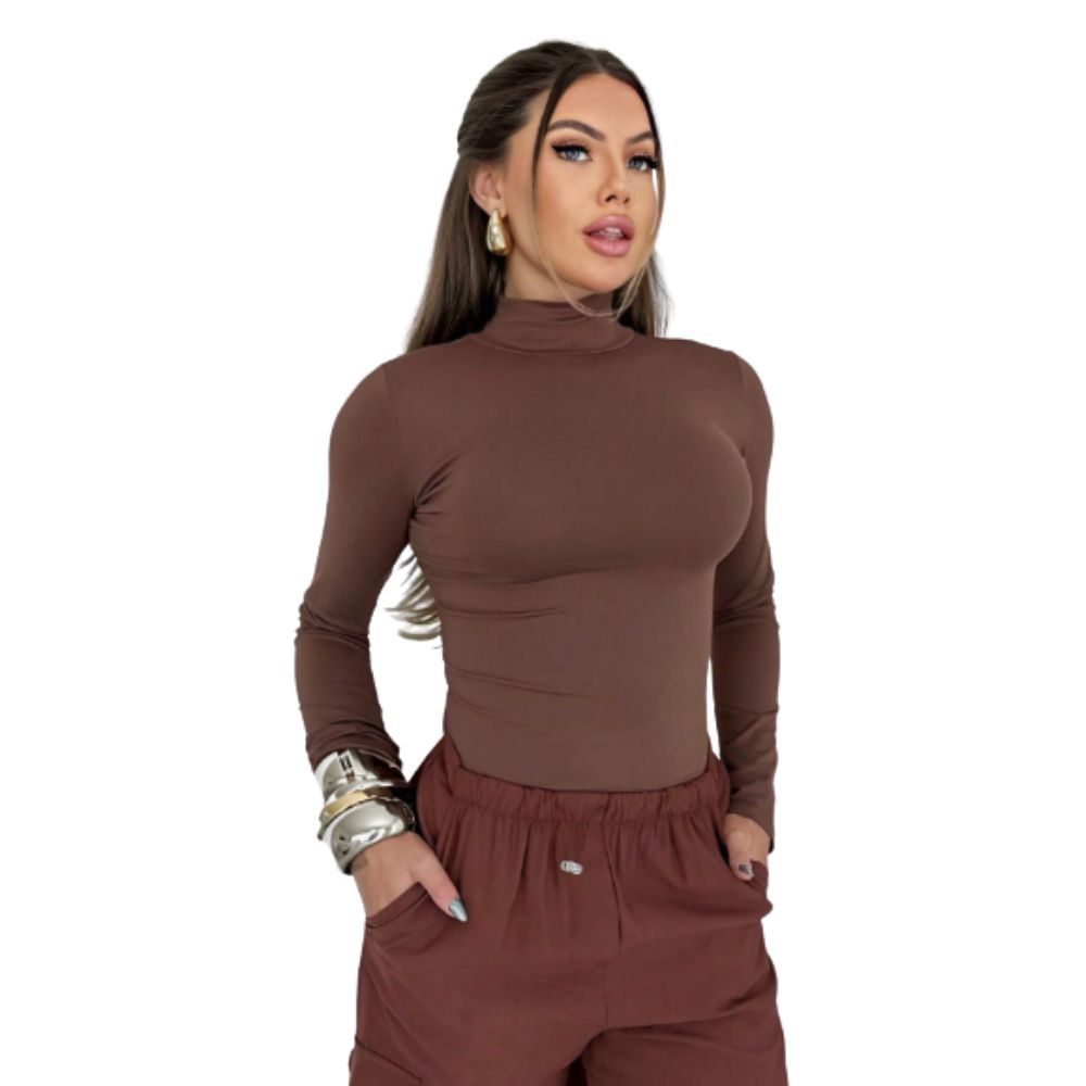 Blusa de Frio Segunda pele básica gola alta linda Termica Proteção Uv Plus Size em Oferta na Shopee