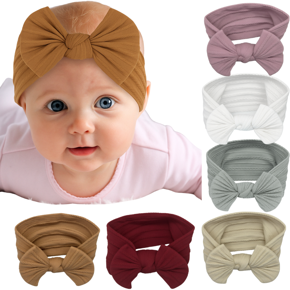 Faixa de Cabelo para Recém Nascidos até 1 ano com Laço Confortável para Bebês em Oferta na Shopee