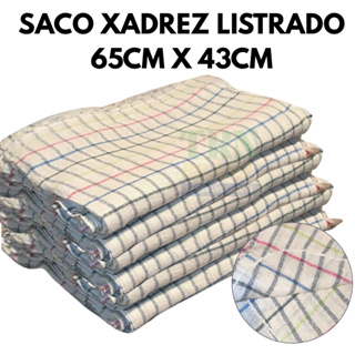 Kit Até 10 Panos De Chão Listrado Grande 65cm x 43cm Limpeza Geral Quadriculado Duplo Alta Absorção em Oferta na Shopee