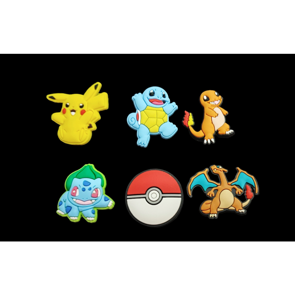 Kit 10 Pins pokemon | Bottons Divertidos para Sandálias e Babuche
