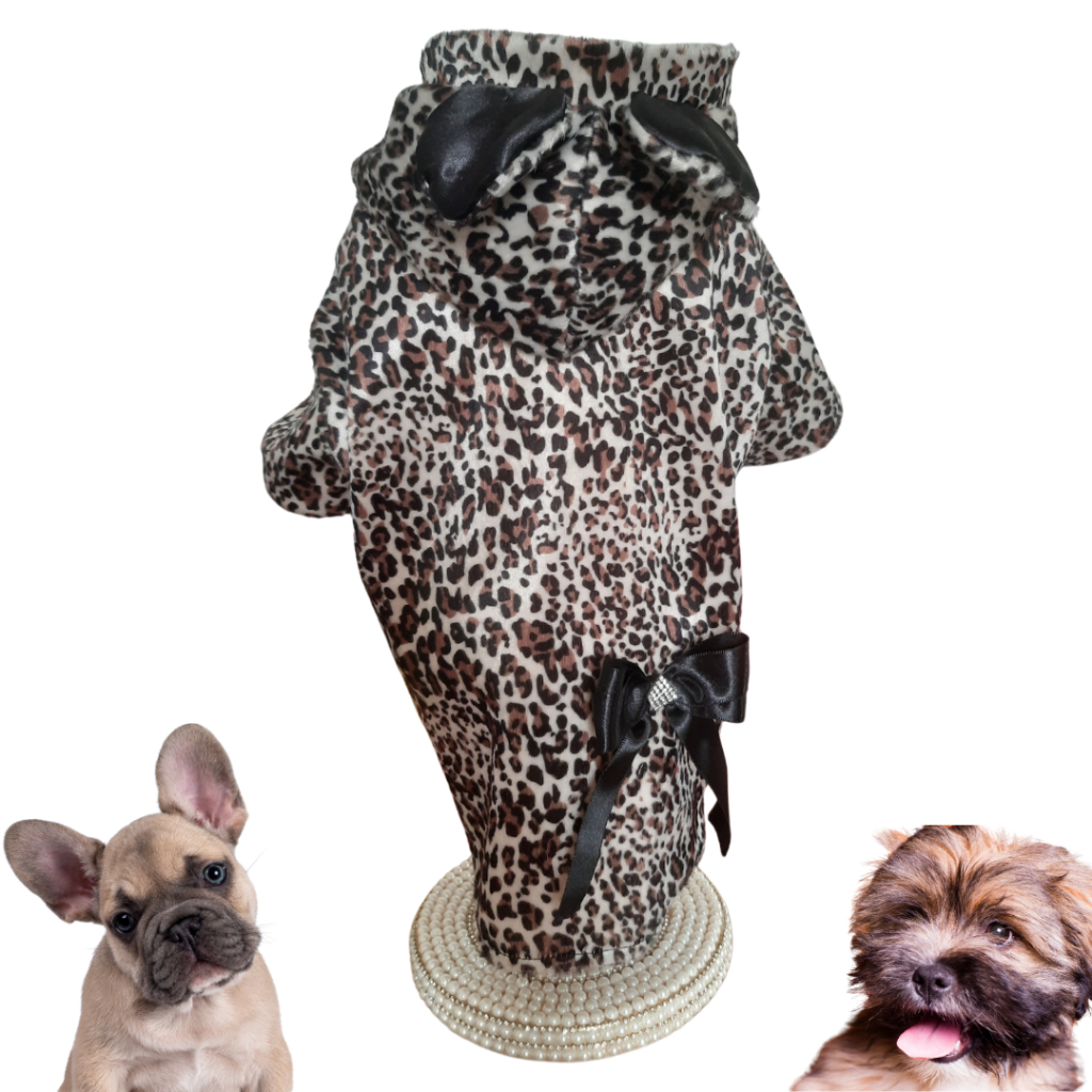 Vestido Pet Onça Barato Roupinha Cachorro Frio Pinscher Spitz Alemão