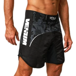 Short Boxe Venum Power Energy MMA Bermuda Muay Thai BJJ Preto