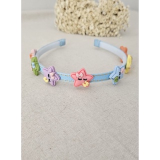 Arco de cabelo infantil Tiara estrelas coloridas em Oferta na Shopee