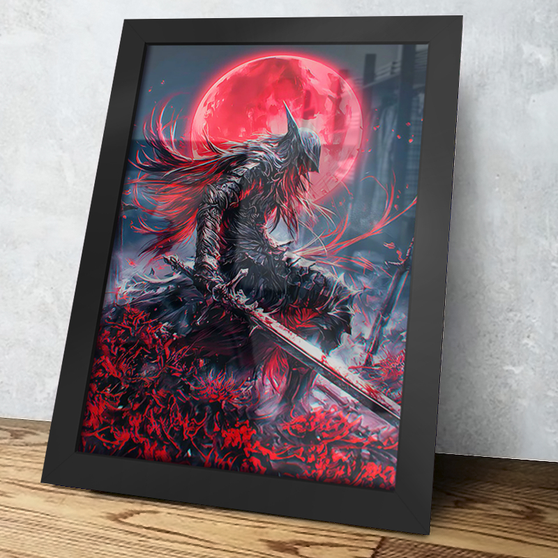 Placas Decorativas Quadros Bosses Elden Ring,Malenia,Radahn, Godrick,Rykard, Mohg, PS4, Game, Geek