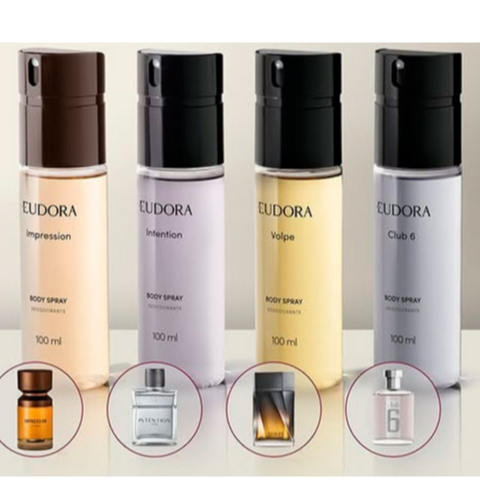 Eudora Body Spray 100ml | Impression • Club 6 • Volpe • Intention | Original