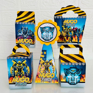 Caixas Personalizadas Transformers, caixinha transformers, lembrancinha transformers (PEGUE E MONTE)