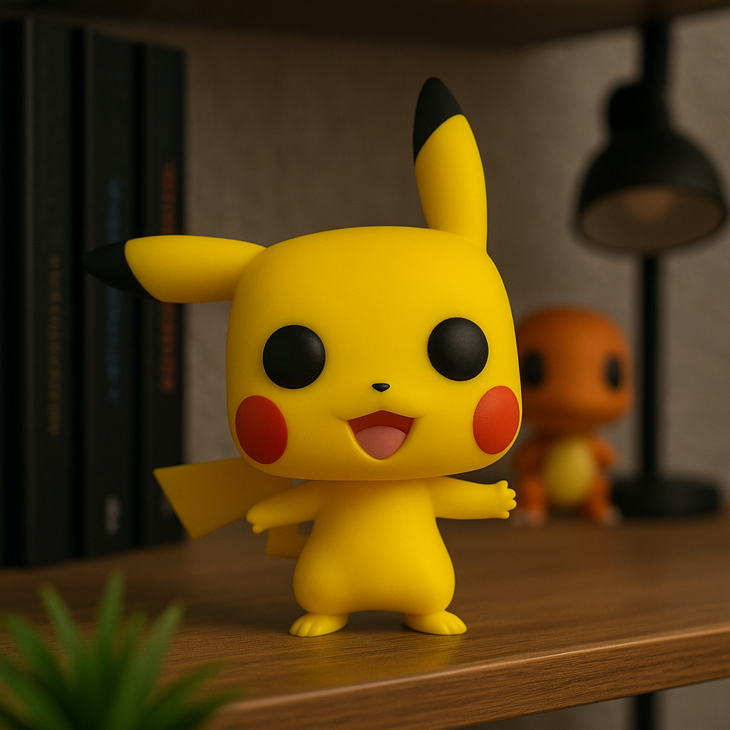 Boneco Colecionável Pikachu Elétrico Amarelo – Aproximadamente 9cm Decorativo e Divertido