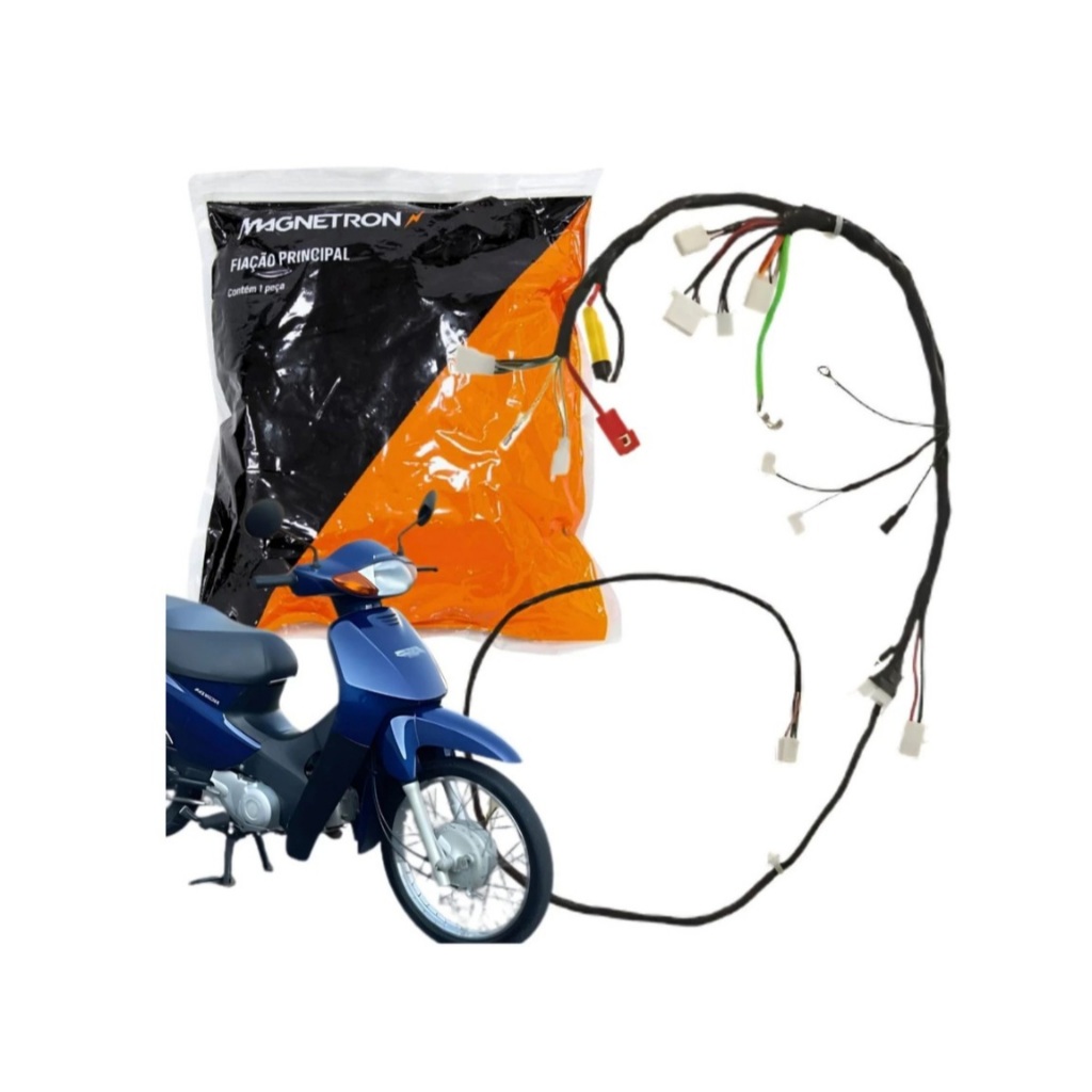 Chicote principal Fiação Completa Magnetron Honda C100 Biz Ks 2002 2003 2004 2005