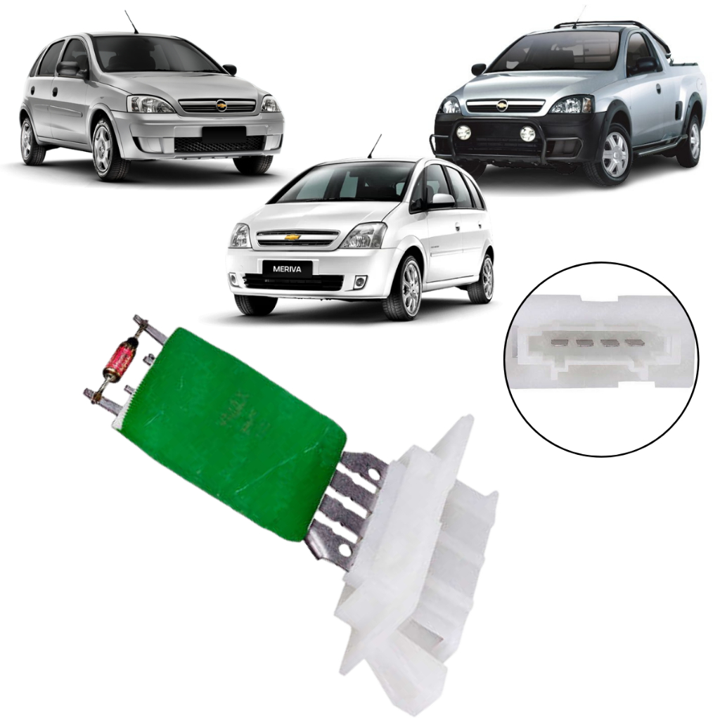 Resistencia Do Ar Condicionado Chevrolet GM Corsa Montana Meriva 1.0 1.4 1.8 2002 A 2012 em Oferta na Shopee