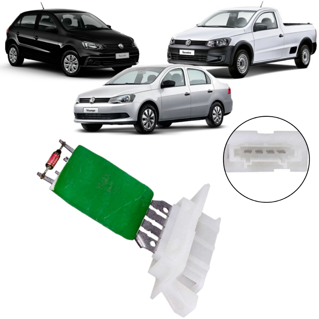 Resistencia Do Ar Condicionado Vw Gol Voyage Saveiro G5 G6 G7 2008 Em Diante 5U1820003 em Oferta na Shopee