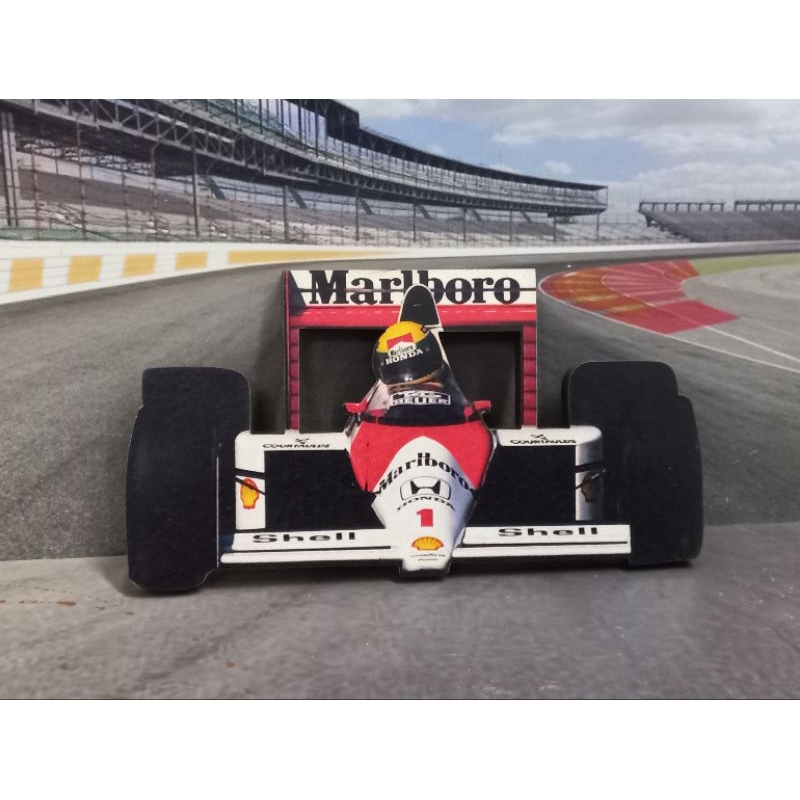 mini quadro F1 Ayrton Senna
