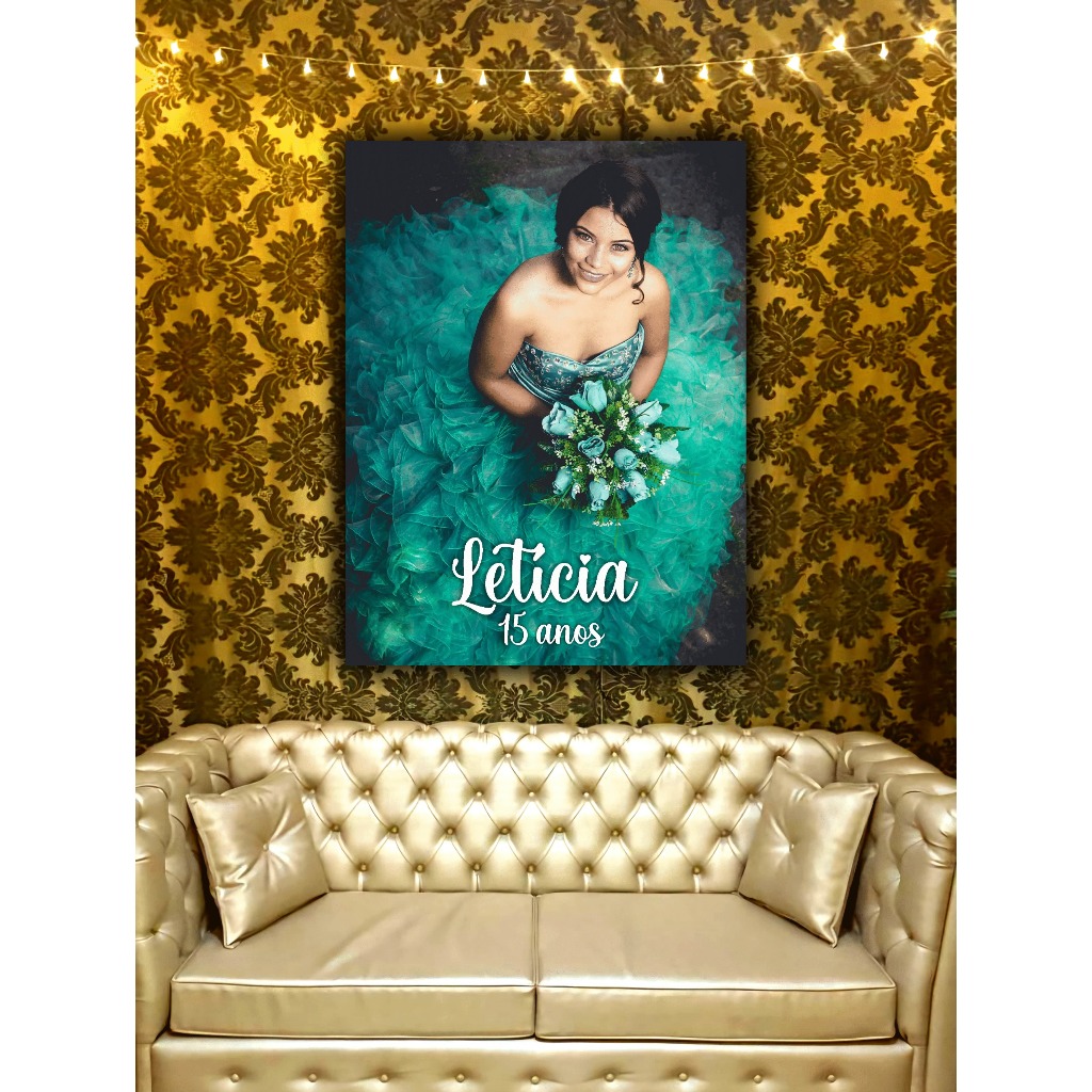 QUADRO SUA FOTO FESTA 15 ANOS DEBUTANTE ENSAIO FOTO E NOME PERSONALIZADO