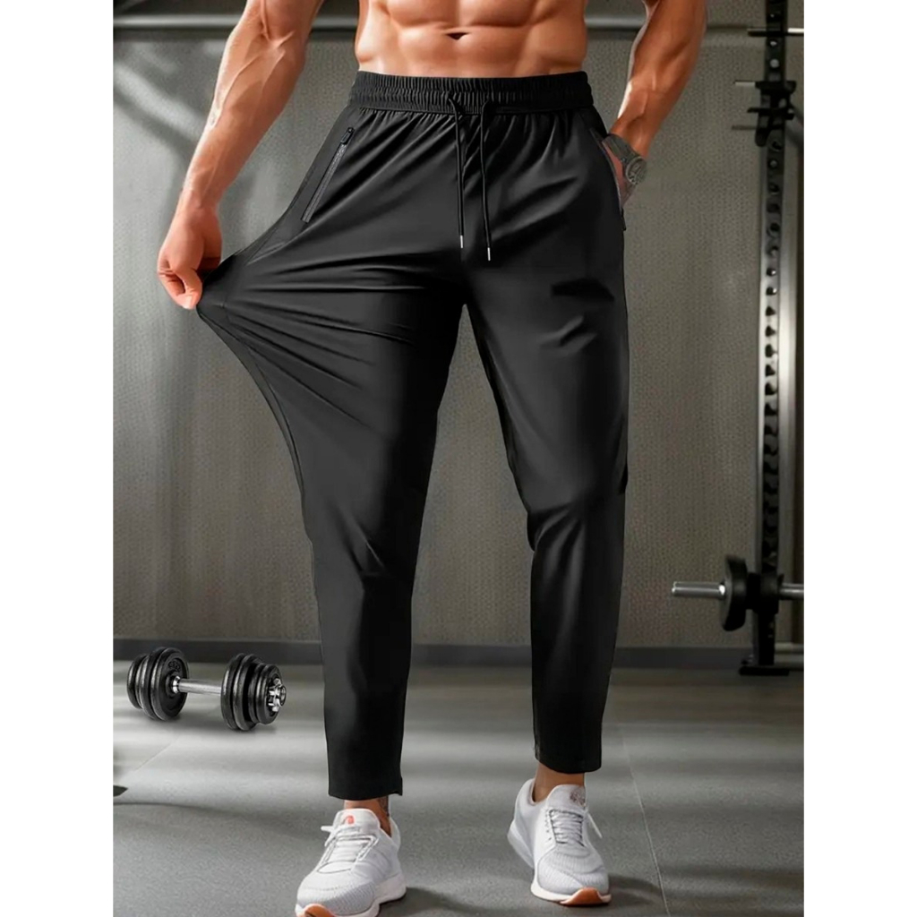 Calça Dry Fit Jogger Masculina Esportiva Leve Esportiva Com bolsos Linha Premium Slim Fit Elastano Top