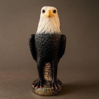 Gavião Aguia Gesso Espanta Pombo E Passarinhos Passaros Decoracao Casa Jardim Estatua Enfeite Casa Telhado Texturizado