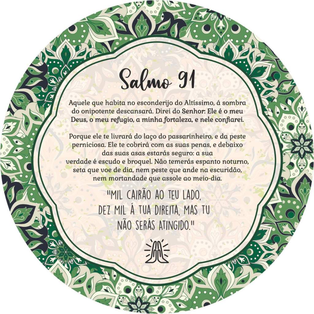 Placa Decor Religiosa Oração Salmo 91 em Oferta na Shopee