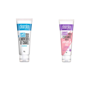 Avon Clearskin Máscara Facial Removedora de Cravos 50g e Argila Rosa