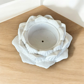 Incensário Flor de Lótus Sem Base Em GessoCru em Oferta na Shopee