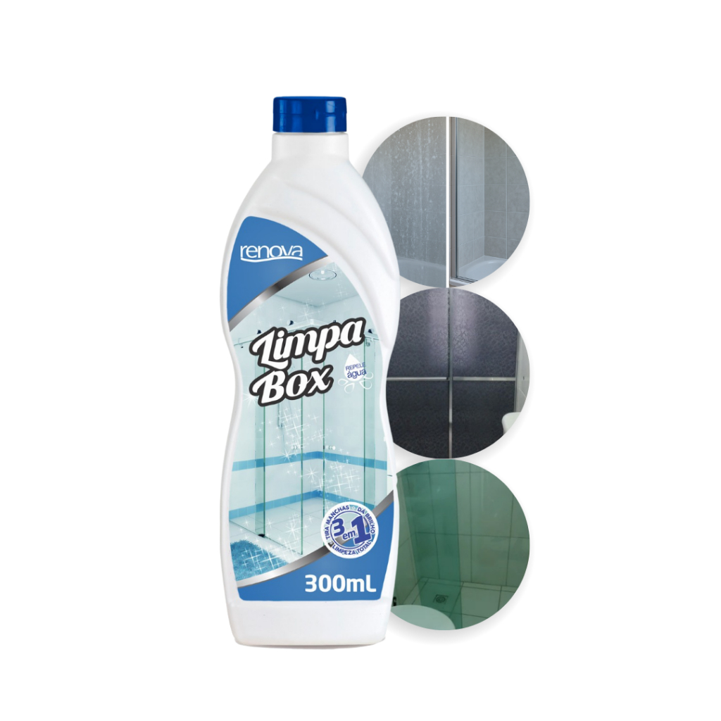 Limpa Box  Banheiro Renova Remove Manchas Gordura Devolve Brilho em Oferta na Shopee