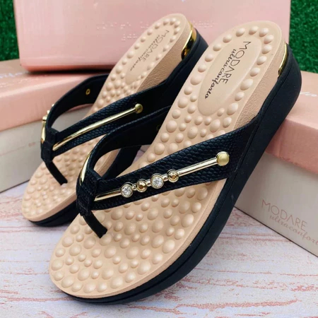 Tamanco Modare Gold Ortopédico Feminino Ultraconforto Esporão Fascite Plantar em Oferta na Shopee