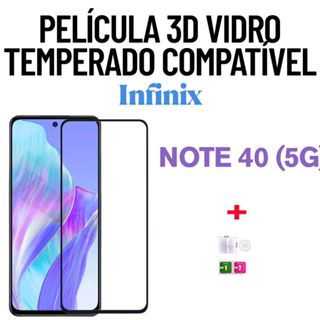 Película Vidro 3D Temperado Compatível Com INFINIX Note 40 (5G)  – Alta Proteção🔒 em Oferta na Shopee