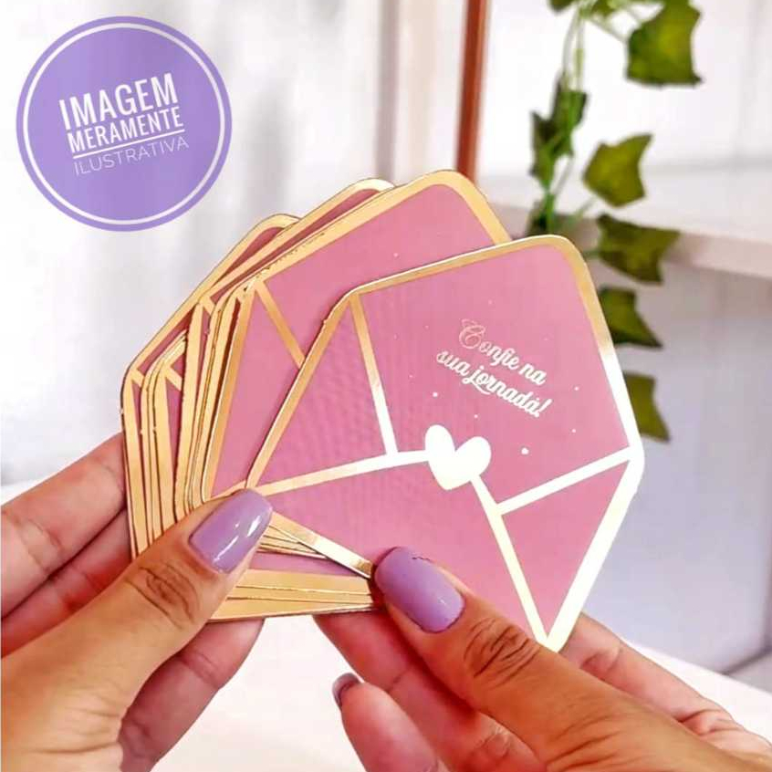 Cartão Postal Personalizado Hot Stamping Cartinha , Agradecimento ao Cliente, Mimo Motivacional