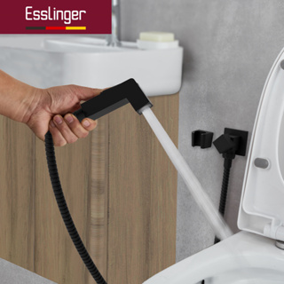 Ducha Higiênica Quadrada com registro de Metal Chuveirinho de mão Higiene Íntima Preto em Oferta na Shopee