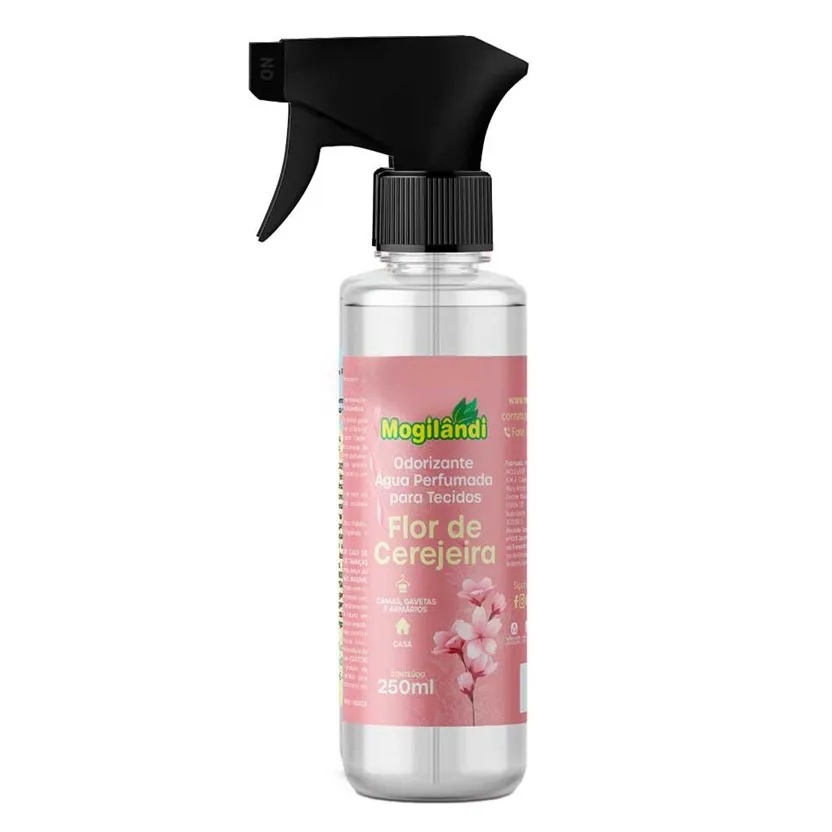 KIT Água de Cheiro Essência Flor Cerejeira Roupas Tecidos Toalhas Travesseiros Presentes Embalagens