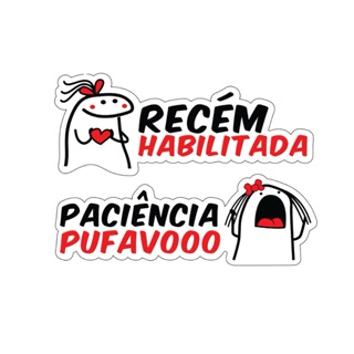 Adesivo Divertido para motorist4 inic1ante Carro Moto Meme Flork em Oferta na Shopee