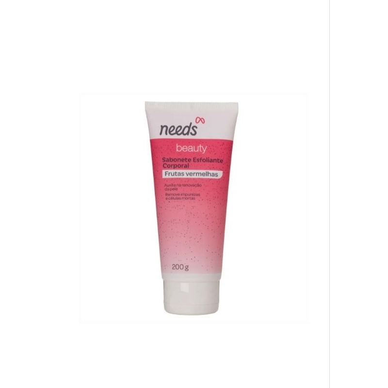 Sabonete Esfoliante Needs Beauty Frutas Vermelhas 200g