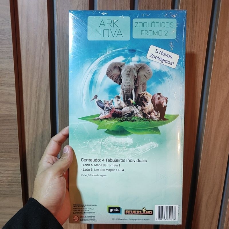 Ark Nova Zoológicos Promo 2 Jogo de Tabuleiro Grok Jogos