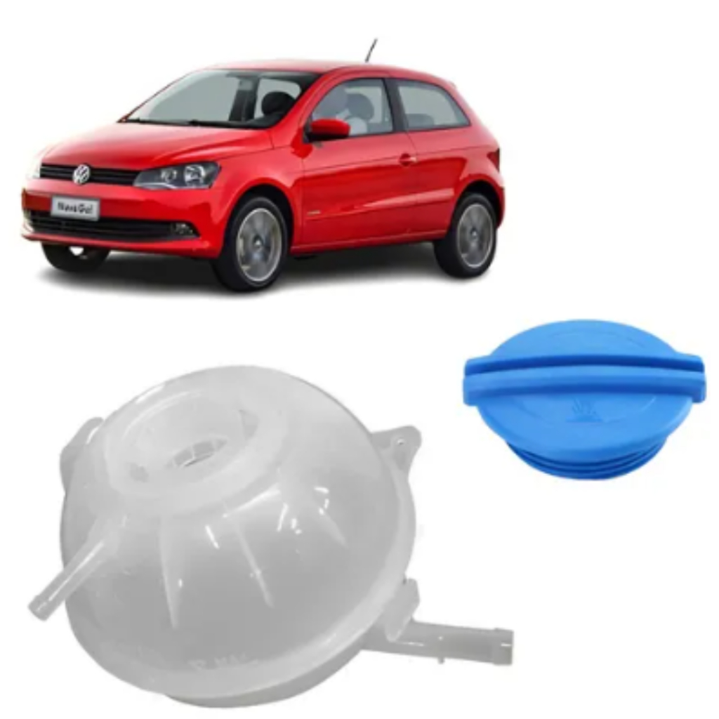 Reservatório de Água + tampa Volkswagen Gol G5 1.0 1.6 - 8 valvulas 2008 até 2012 Todos