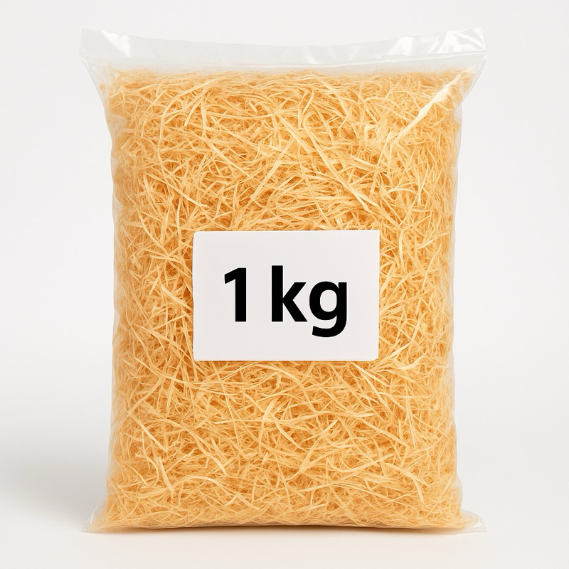 Palha decorativa para Presentes e cestas - 1kg em Oferta na Shopee