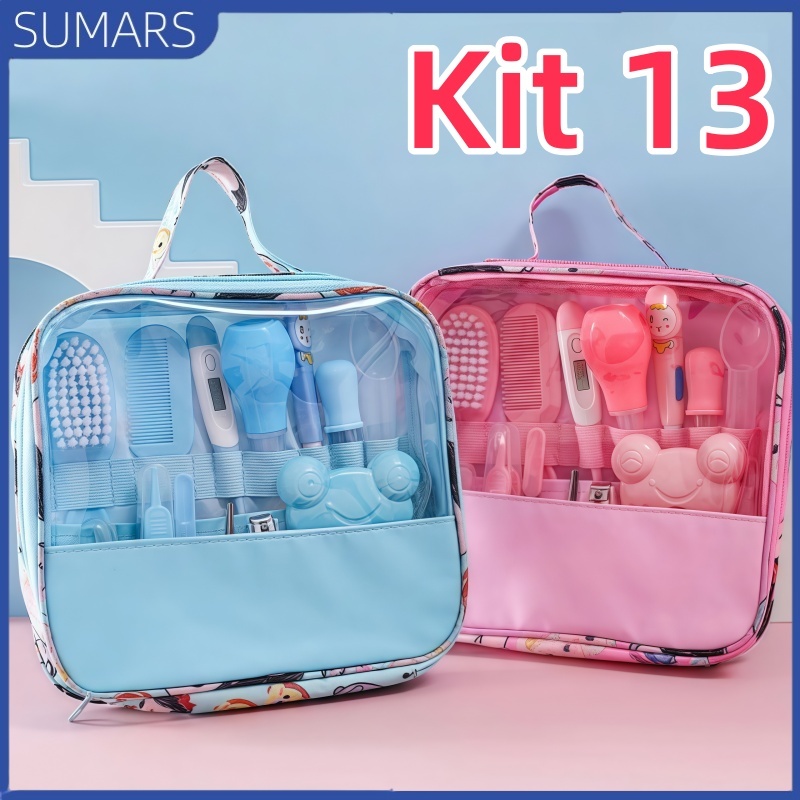 Kit 13 Peças Higiene Cuidado Bebê Recém Nascido Essencial Cuidados Com O Bebê Recém