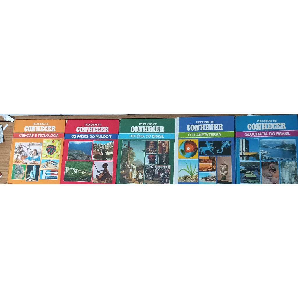 pesquisas de conhecer: geografia do Brasil, o planeta terra, historia do Brasil, os paises do mundo I, ciencias e tecnol