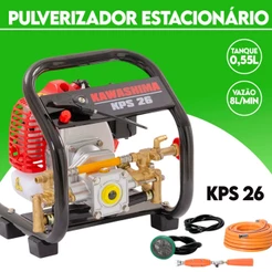 Pulverizador Agrícola Estacionário KPS26 25L Potente e Ideal para Pulverizações Precisas - Kawashima