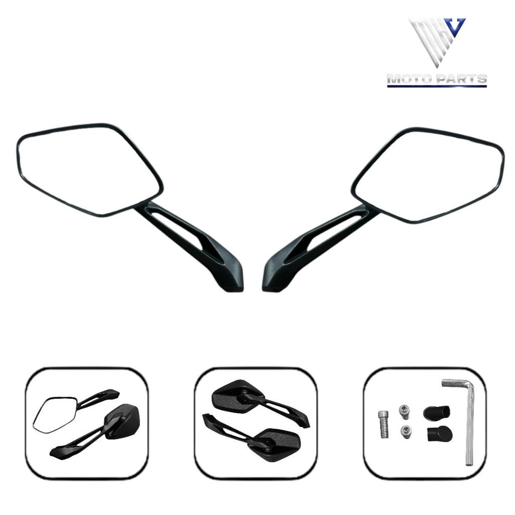 Par Espelho Retrovisor Modelo Bajaj Dominar 400 Rosca Honda/Yamaha
