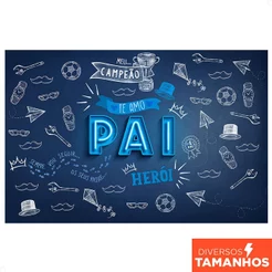 Fundo Fotográfico Dia dos Pais Campeão Em Tecido Sublimado – C-648