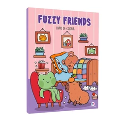 Livro de Colorir - Fuzzy Friends - Capa Flexivel