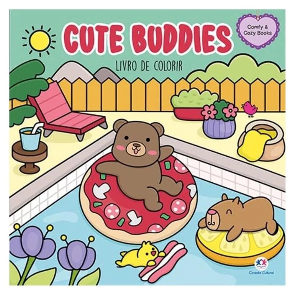 Livro de Colorir - Cute Buddies - Capa Flexivel