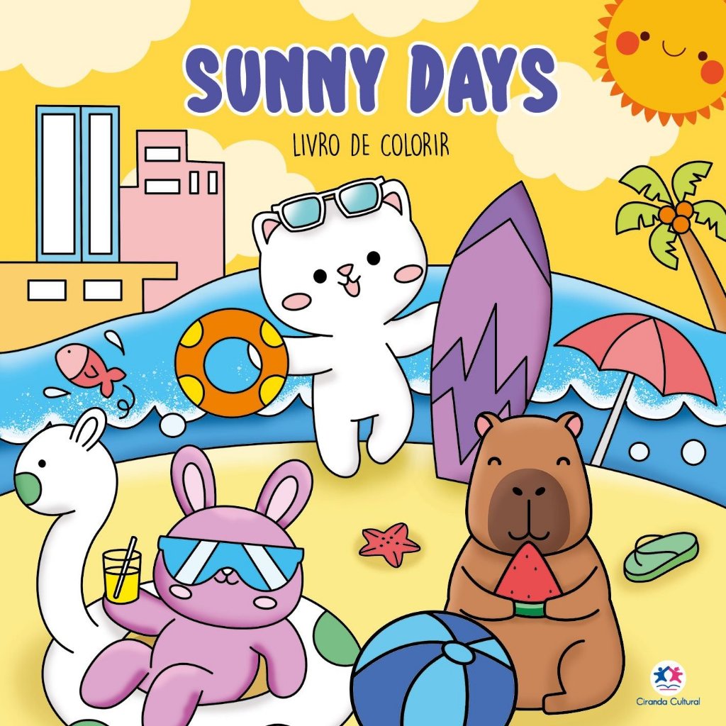 Livro de Colorir - Sunny Days - Capa Flexivel em Oferta na Shopee
