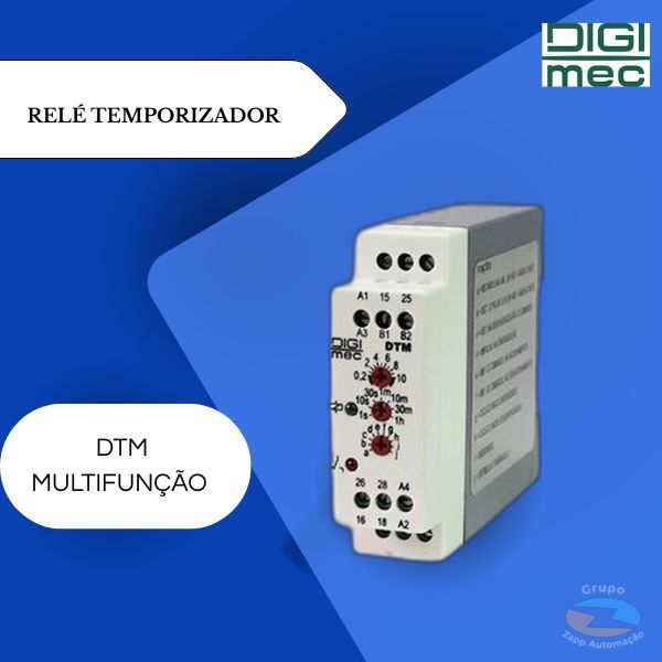 Dtm Relé Temporizador Multifunção Digimec