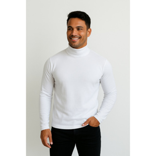 Blusa Gola Alta Cacharrél frio Suéter Masculino Inverno Promoção em Oferta na Shopee